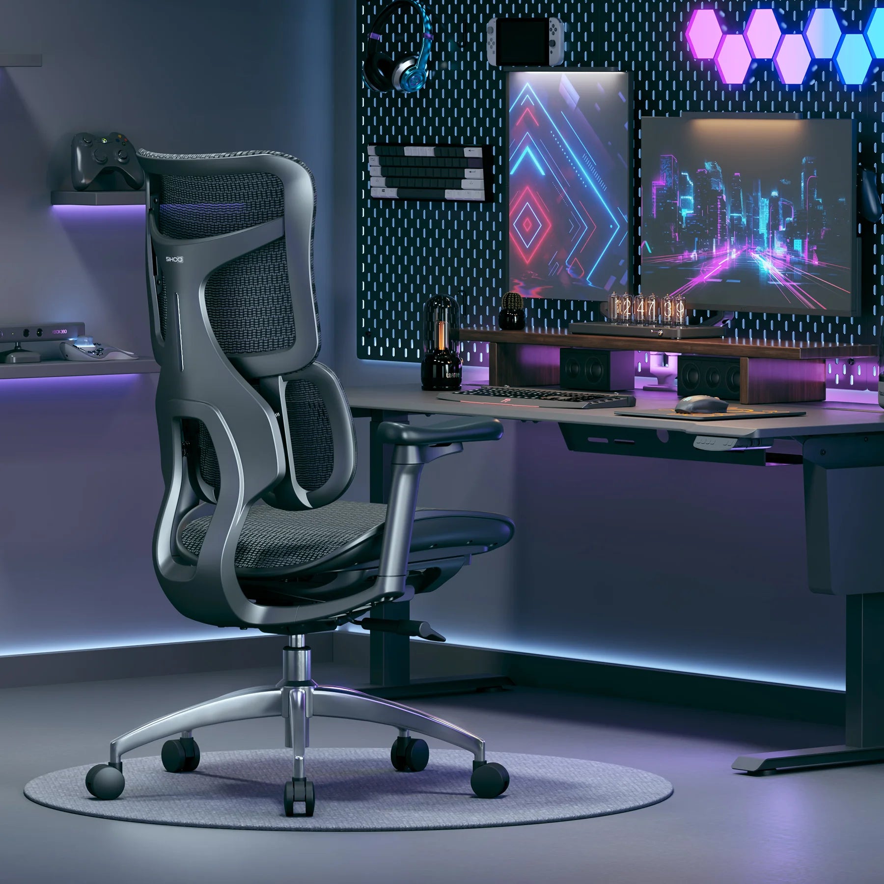 SIHOO S100 Ergonomic Desk Chair – Adjustable Office Chair for Work and Home